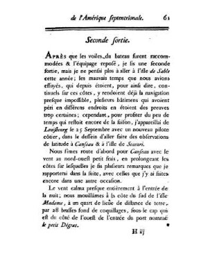 Seconde sortie.