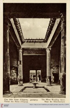 Pompei – Casa delle Nozze d’Argento. – Maison des Noces d’Argent. – The Silver Wedding House. – Haus der Silberhochzeit.