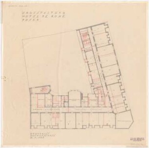 Park Hotel, Posen: Grundriss Dachgeschoss 1:100