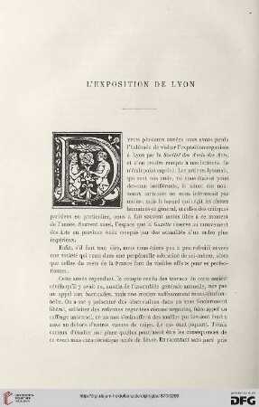 2. Pér. 3.1870: L' exposition de Lyon