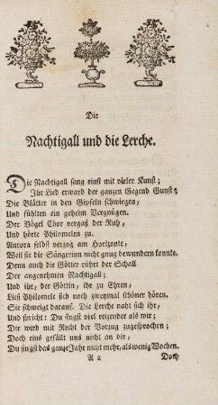 Die Nachtigall und die Lerche