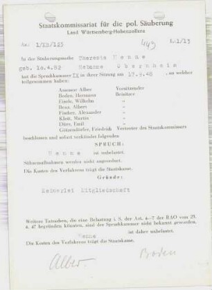 Henne, Theresia