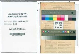 Entnazifizierung Matthias Willhoff , geb. 02.01.1899 (Sparkassensekretaer)