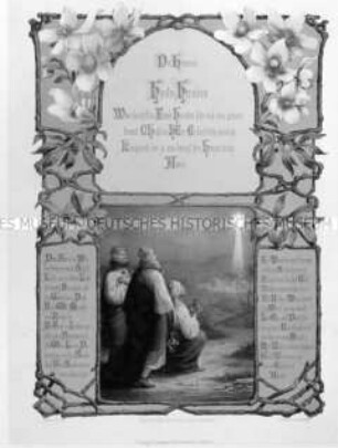 Der Hymnus: Hostis Herodes - Liederblatt aus dem Almanach "Der Glaube der Väter"
