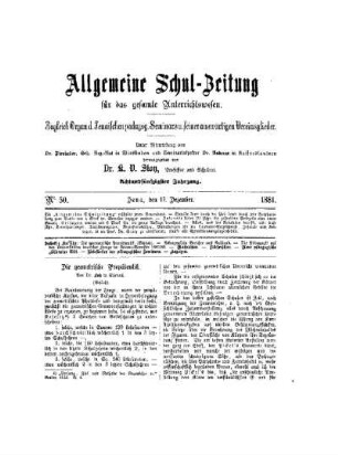 Die geometrische Propädeutik : (Schluß)