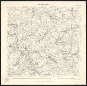 Äquidistantenkarte 116 : Section Lengefeld, 1910 : Section Lengefeld. - 1:25000. - Leipzig: Giesecke & Devrient, 1910. - 1 Kt.