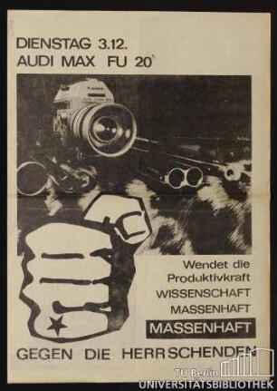Wendet die Produktivkraft Wissenschaft massenhaft gegen die Herrschenden