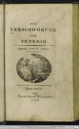 Die Verschwörung von Venedig : omnia vincit amor
