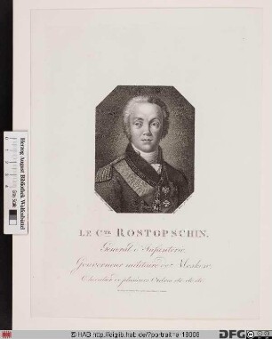 Bildnis Fjodor Wassiljewitsch Rostopschin (1799 Graf)