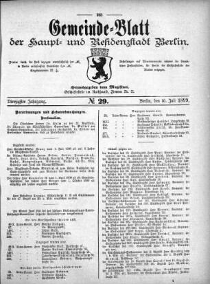 1899,29: No. 29, 16. Juli 1899