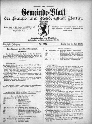 1899,29: No. 29, 16. Juli 1899
