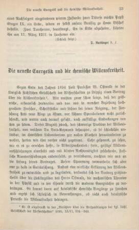 23-46 Die neueste Energetik und die chemische Willensfreiheit