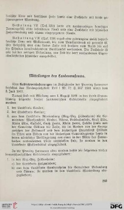 Mitteilungen des Landesmuseums
