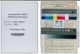 Entnazifizierung Otto Krommes , geb. 03.10.1894 (Versicherungsinspektor)