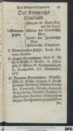 Engelland; Schottland; Irrland.