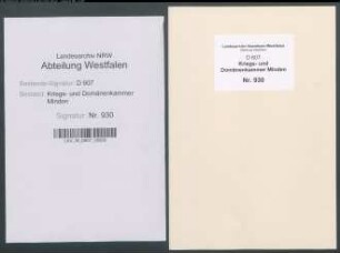 Amt Schlüsselburg - Bauerschaft Heimsen: Unterlagen der Revisionskommission - Band 1