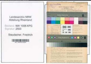 Entnazifizierung Friedrich Staudacher , geb. 05.04.1894 (Korbmachermeister)