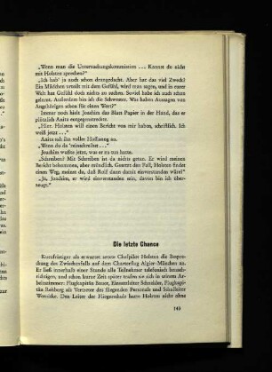 Die letzte Chance