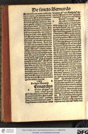 [Legenda] CXV. De sancto Bernardo.