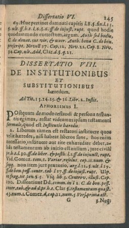 Dissertatio VIII.