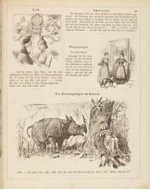 "Trost" "Eingegangen" "Der Sonntagsjäger im Urwald"