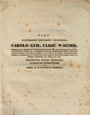 Nonnulla ad cholerae morbi pathologiam et therapiam : Diss. inaug. med.