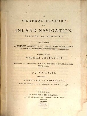 A general history of inland navigation