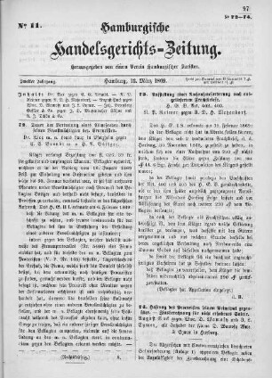 No. 11. 13. März 1869