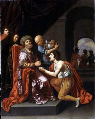 Pilatus wäscht seine Hände in Unschuld