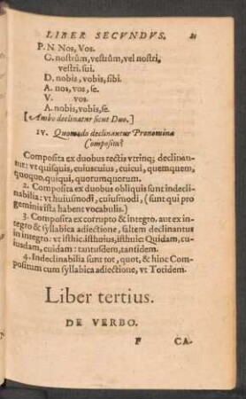 Liber tertius. De Verbo.