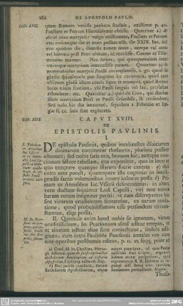 Caput XVIII. De epistolis Paulinis