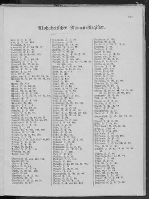 Alphabetisches Namen-Register.