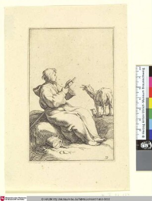 [A seated Goatherd; Sitzender Ziegenhirte]