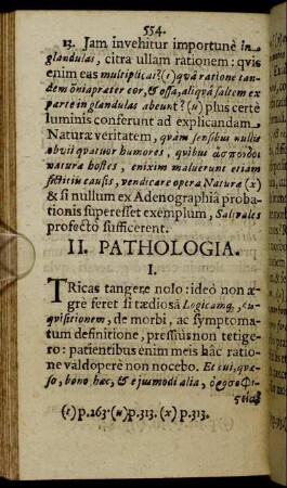 II. Pathologia.