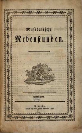 Musikalische Nebenstunden, 3