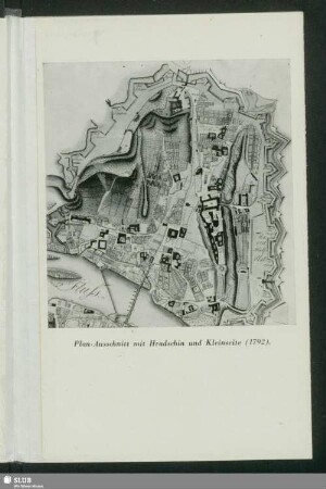 Plan-Ausschnitt mit Hradschin und Kleinseite (1792)