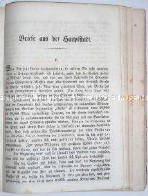 Polemische Schrift gegen die Republikaner in Preußen