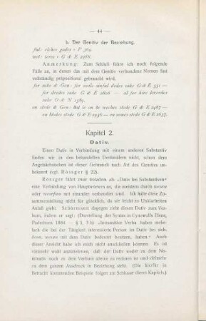 Kapitel 2. Dativ.