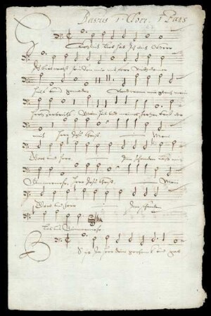 Bassus 1 Chori (Herzlich lieb hab ich dich)
