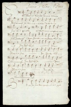 Bassus 1 Chori (Herzlich lieb hab ich dich)