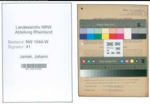 Entnazifizierung Johann Janiak , geb. 14.06.1907 (Gemeindevertreter)