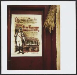 Plakat auf Korsika für das Weingut Maison Dufouleur Père et Fils aus dem Burgund