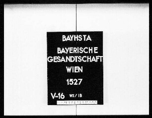 Besoldung und Schulden des Legationsrates Duras