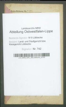 Erblasser: Kröger, Christian Friedrich: