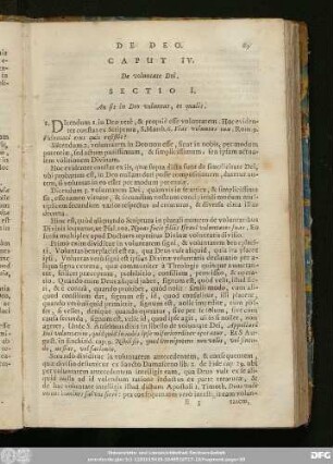 Caput IV. De voluntate Dei.