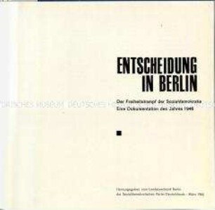 Dokumentation über den Freiheitskampf der Sozialdemokratie im Jahre 1946
