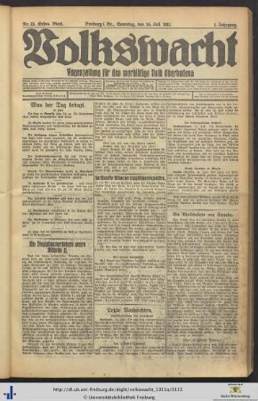 15.07.1911 (Erstes Blatt)
