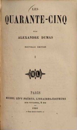 Les quarante-cinq, 1