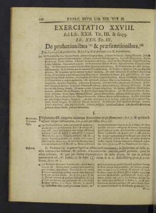 Exercitatio XXVIII.