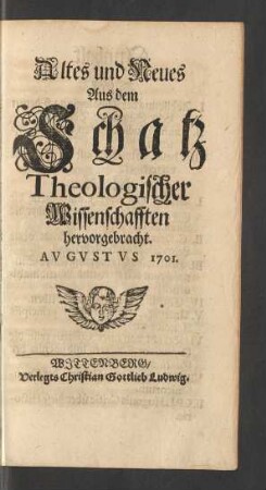 Augustus. 1701